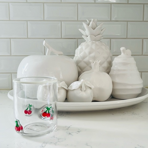 Anthropologie Cherry 🍒 Icon Drinking Glass - Picture 3 of 12